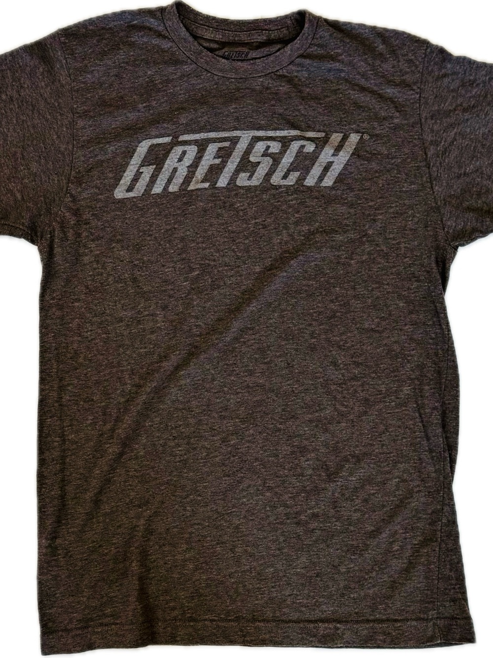 NWOT Gretsch Charcoal Logo Short Sleeve T‑Shirt